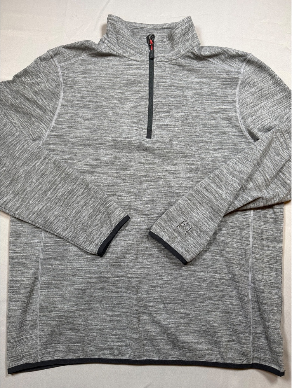 Avalanche gray quarter-zip pullover